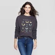 Womens Butterfly Chart Sweatshirt Fifth Sun Juniors