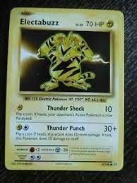 Electabuzz is a basic, lightning type pokemon card with an hp of 70. 2016 Electabuzz Pokemon Card 41 108 Unused Ebay