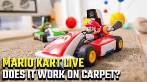 does mario kart live work on carpet