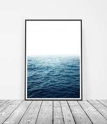 Photography Print Blue Water Poster Sea