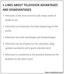 Television Advantages And Disadvantages In English gambar png