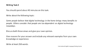 digital technology in the home ielts exam task writing question ielts task 2 essay digital technology
