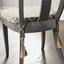 Seat Cushions With Tassel Ties