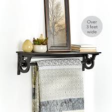 hanging quilt rack with shelf the