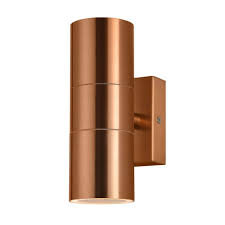 Down Wall Light In Vintage Copper