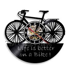 See more ideas about bicycle, home decor, decor. Motorcycle Rider S Motto Bikers Home Decor Art Life Is Better On A Bike Retro Vinyl Record Wall Clock Bicycle Cyclist Wall Clock Wall Clocks Aliexpress