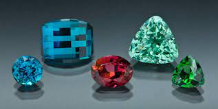faceted maine tourmaline gemstones from