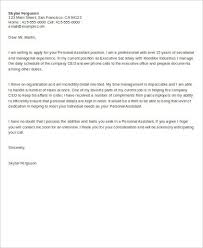 Sample Cover Letter Personal Assistant Acepeople Co