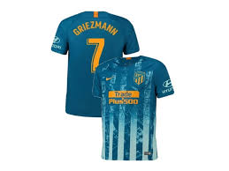 Dls 18 kits real madrid | dream league soccer kits 2018. 7 Antoine Griezmann Atletico Madrid 2018 19 Third Two Tone Blue Authentic Youth Jersey