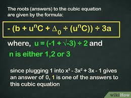 3 Ways To Solve A Cubic Equation Wikihow