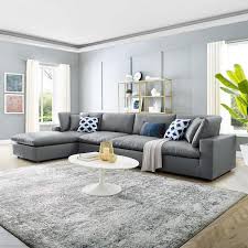 Faux Leather 5 Piece Sectional Sofa