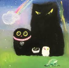 Vanessa stockard | black cat painting, cat painting, cool art. This Artist Can Sneak Her Cats Into Any Painting And It S Hilarious Bored Panda