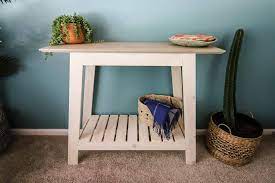 Build An Easy Diy Coastal Console Table