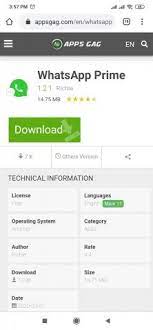 All participants need to be on the latest version of whatsapp. Whatsapp Prime V1 2 1 Apk Download For Android Appsgag