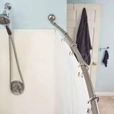 install curved shower curtain rod