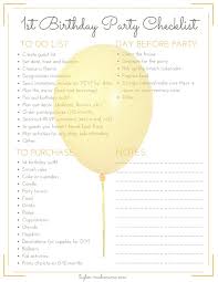 Birthday Party Planning