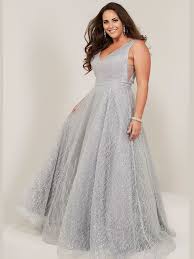 A Line Plus Size Prom Dress Tiffany Designs 16373 In 2019