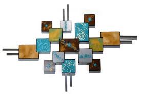 Turquoise Contemporary Modern Square