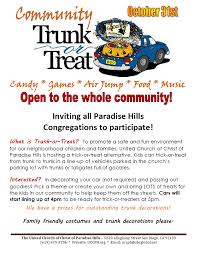 Trunk Or Treat Flyer Template Dltemplates