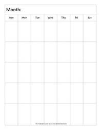 Blank Calendar Printable My Calendar Land