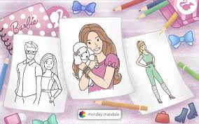 58 barbie coloring pages free pdf