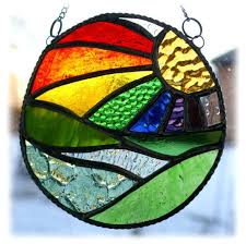 New Day Stained Glass Suncatcher