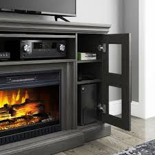 Gray Fireplace Whalen Furniture