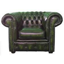 Our leather is warm and soft, and also durable for years of enjoyment. Chesterfield Antique Green Genuine Leather Club Chair