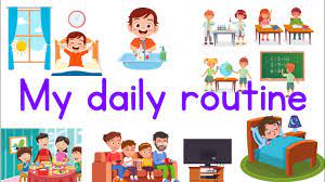 kidsdailyroutine| #myroutine| الروتين اليومي للاطفال بالانجليزي| english  speaking for kids - YouTube