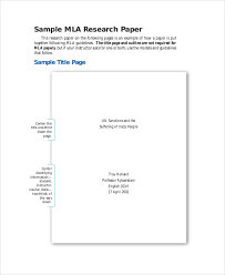 Cover Page Of Research Paper Mla Format