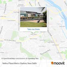 to nehru place metro station in delhi