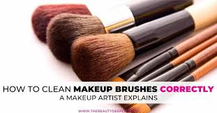 how to clean makeup brushes correctly