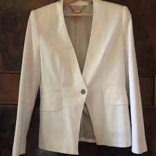British Chic White Blazer Fit For A Londoner