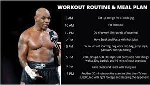 what is mike tyson s workout routine