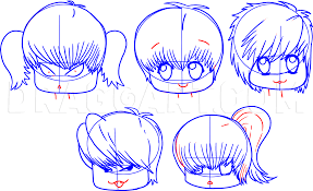 To make classic chibi eyes, draw 2 tall rectangles with rounded corners. How To Draw Chibi Hair Step By Step Drawing Guide By Dawn Dragoart Com