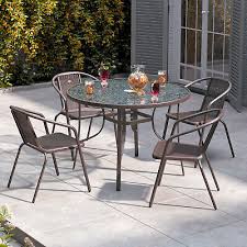 Outdoor Garden Furniture Round Glass