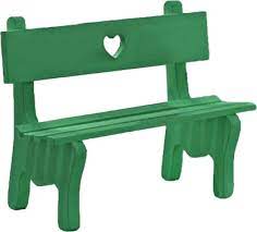 mini garden wooden chair bench model