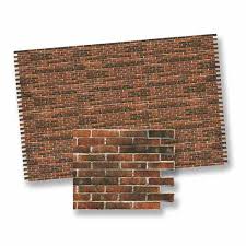 Half Scale Antique Brick Wall Sheet By