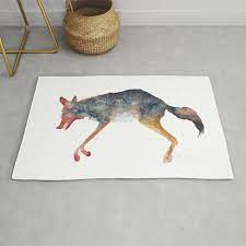 dead coyote rug by ethan yazel society6