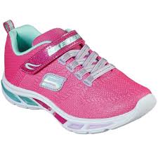 Skechers Girls Pink S Lights Light Ray Sparkle Party Light Up Shoes For Sale Online Ebay