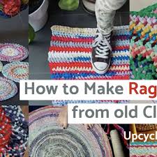 a rag rug from old clothes