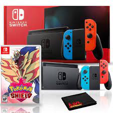 Buy Nintendo Switch with Neon Blue and Red Joy-Con Bundle with Pokemon  Shield Online in India. B08DVFP6KF