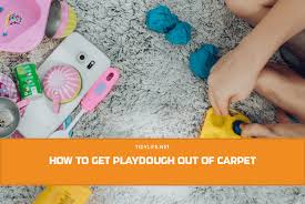 how to get playdough out of carpet