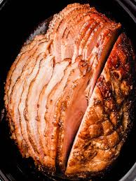 slow cooker ham with brown sugar honey