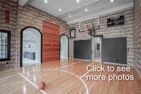 With A Basement Basketball Court