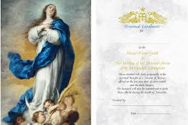 There are 531 catholic mass cards for sale on etsy, and they cost $10.93 on average. Shrine Prayer Guild National Shrine Of The Immaculate Conception