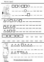 The best source for free shapes worksheets. Shapes Worksheets And Downloads Lessonsense Com