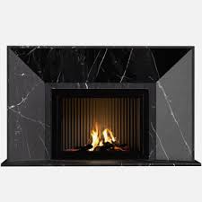 Modern Art Deco Marble Fireplace 3d