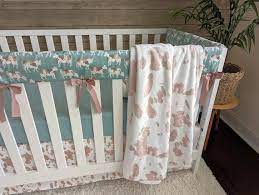 Baby Boy Cow Crib Bedding Set Western