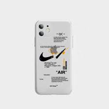 In stock, ready to ship. Nike Off White Qc Transparent Case For Iphone 12 11 Pro Max X Xr Xs 8 Any Cases